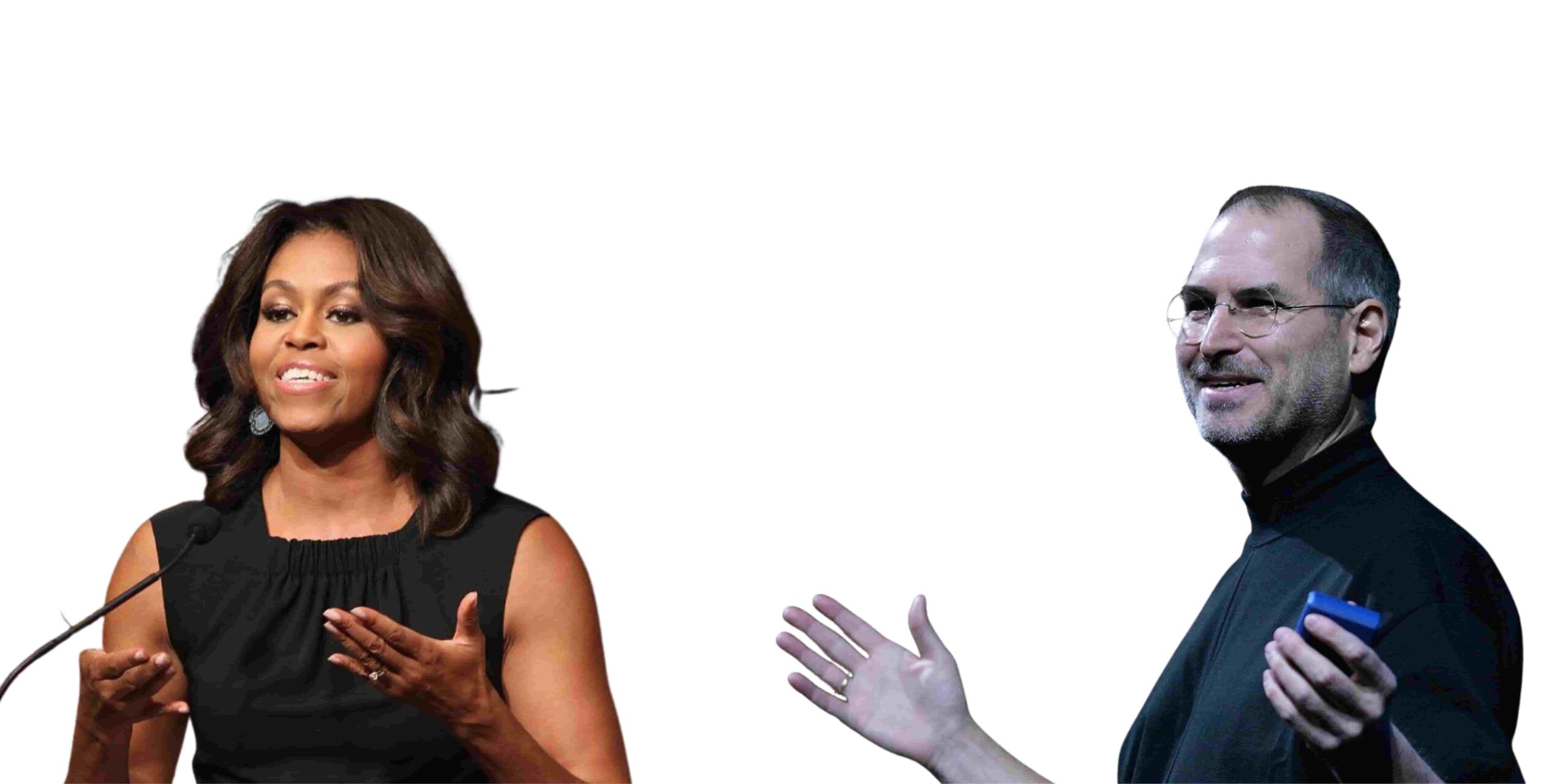 Michelle Obama y Steve Jobs